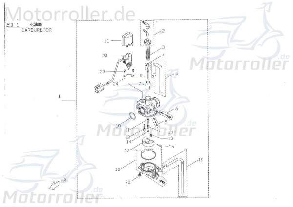 PGO Tornado 50 Düsennadel Roller 50ccm 2Takt D19KT-026-0400 Motorroller.de Gasschieber Vergasernadel Vergaser-Nadel Düsen-Nadel Gasschiebernadel