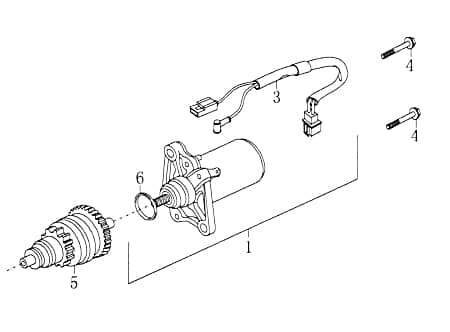 O-Ring Startermotor Anlasser Motorroller Rex RS 87071