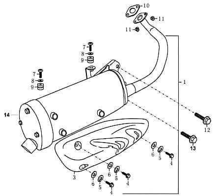 Sechskantschraube Rex RS450 Befestigung Halter 50ccm 4Takt Motorroller.de Halterung Flachkopfschraube Sechskant-Schraube Bundschraube Flanschschraube