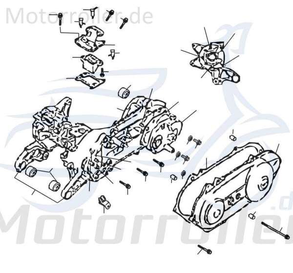 Bolzen Kreidler Florett RMC-E 50 Gewindebolzen 50ccm FIG E2-7 Motorroller.de Stehbolzen Zapfen Gewindestift Arretierbolzen Stiftschraube Gewinde-Stift