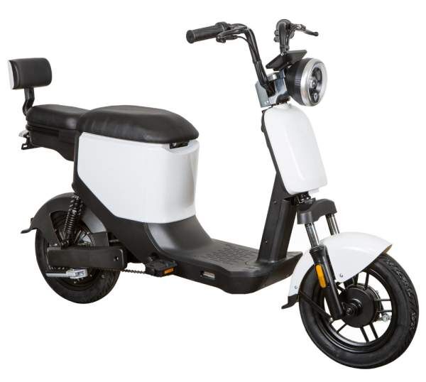 Elektroroller Scoody 25 E-Go ZT-05A weiß 350W 25 km/h E-Scooter E-Roller Mofa