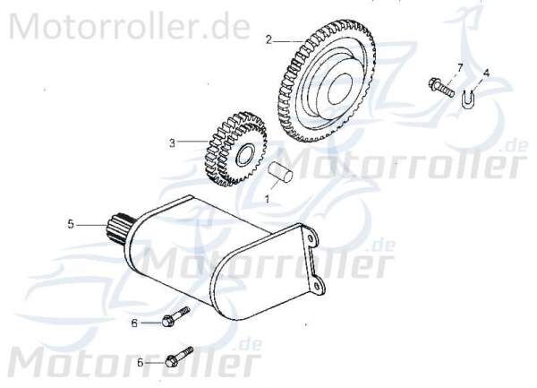 Bundschraube M6x14mm Tongjian Maschinenschraube 250ccm 4Takt Motorroller.de Flanschschraube Flansch-Schraube Maschinen-Schraube Bund-Schraube Buggy