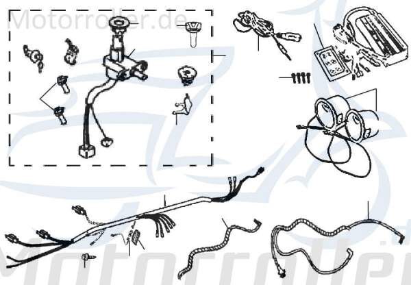 Schraube M6x8mm Jonway Galactica 2.0 RC 50 Scooter 706102 Motorroller.de Bundschraube Maschinenschraube Flanschschraube Flansch-Schraube Bund-Schraube