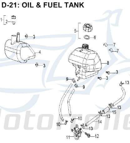 AEON Öltank 100ccm Cobra 50 Öl-Tank Oil-Tank Quad 50ccm 2Takt Motorroller.de Oiltank Schmiermitteltank 2Takter-Öltank Schmiermittel-Tank 50ccm-2Takt