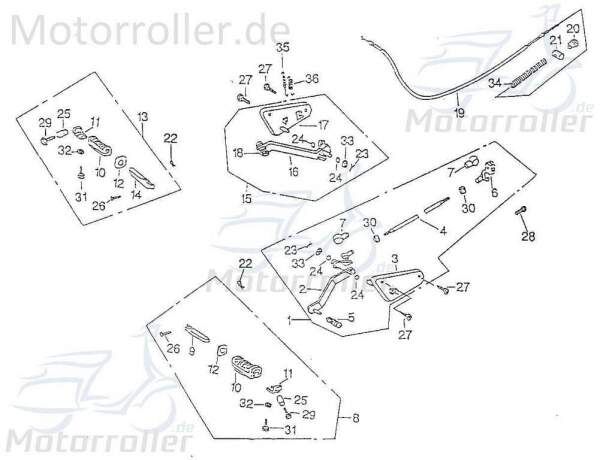 Bundmutter M6 Rex Chopper 125 Flanschmutter Motorrad 94427 Motorroller.de Sechskantmutter Sechskant-Mutter Flansch-Mutter Maschinenmutter Bund-Mutter