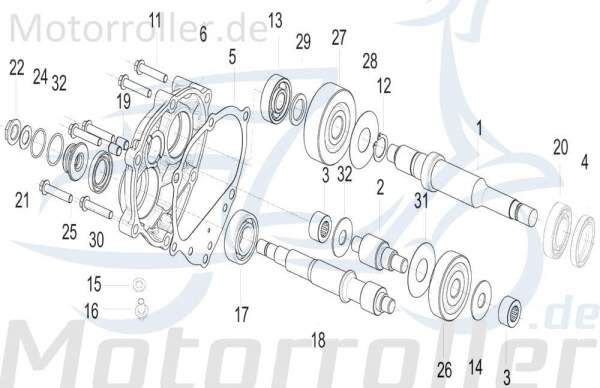 Simmering 125ccm 4Takt 150145000000 Motorroller.de 25x42x6mm Radialdichtring Wellendichtring Abdichtring Dichtringe Mokick