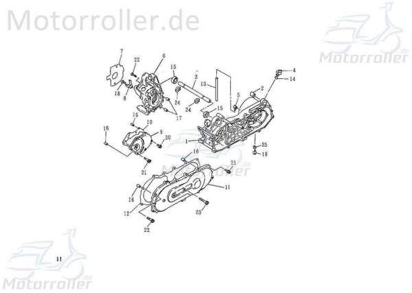 SMC Führungshülse Rex Buchse Führungsbuchse 50ccm 2Takt Motorroller.de Arretierhülse Arretierbuchse Führungs-Buchse Führungs-Hülse Arretier-Hülse