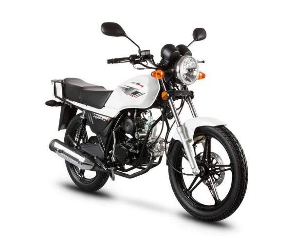 Motorrad Fighter 50 F-S weiß 45 km/h Euro 5 Schaltmoped Mokick 50ccm 4 Takt Kleinkraftrad Krad