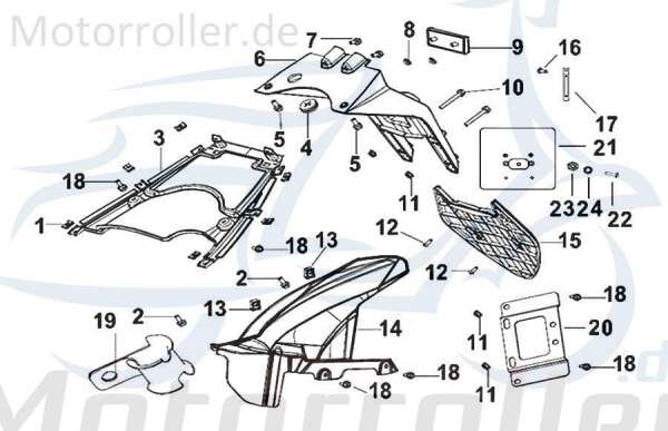 SMC Schraube M5x12mm Generic Onyx 50 Scooter B02000501225 Motorroller.de Bundschraube Maschinenschraube Flanschschraube Flansch-Schraube Bund-Schraube