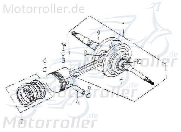 Adly Nadellager GK 125 Rollenlager Rollen-Lager 125ccm 4Takt Motorroller.de Walzenlager Kolbenbolzenlager Nadel-Lager 152QMI Buggy Ersatzteil Service