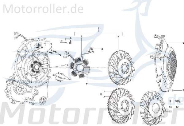 Unterlegscheibe M5 Lichtmaschine Motorroller C-4710757