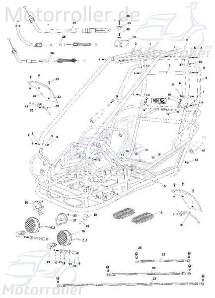 Hupe 12V Hochton Tongjian Strassenbuggy 150 II 150ccm 4Takt Motorroller.de Horn Signal-Horn Töte Hupsignal Hup-Signal 150ccm-4Takt Ersatzteil Service