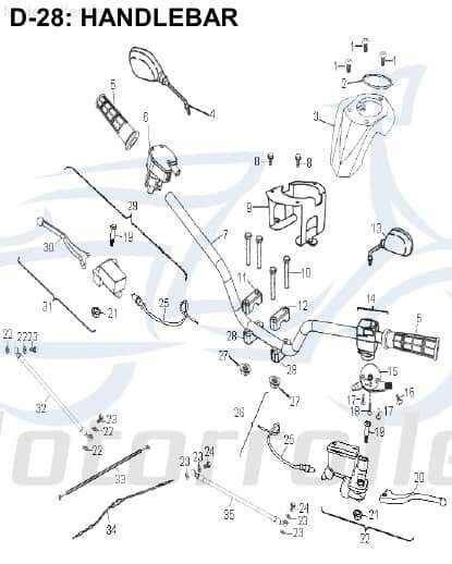 Aeon Cobra 320 Schalterarmatur & Kabelbaum 320ccm 4Takt 35151-204-001 Motorroller.de 10K mit und Quad ATV UTV Ersatzteil Service Inpektion