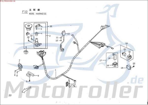 PGO Halter TR3 50 Befestigung Halterung Roller 50ccm 2Takt Motorroller.de Haltebügel Halteblech Halte-Blech Halte-Bügel 50ccm-2Takt Scooter PMX 110