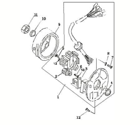 Lichtmaschine Stator Kreidler Vabene 50 Zündplatte 730170 Motorroller.de Ankerplatte Zündgrundplatte Lima Original Ersatzteil