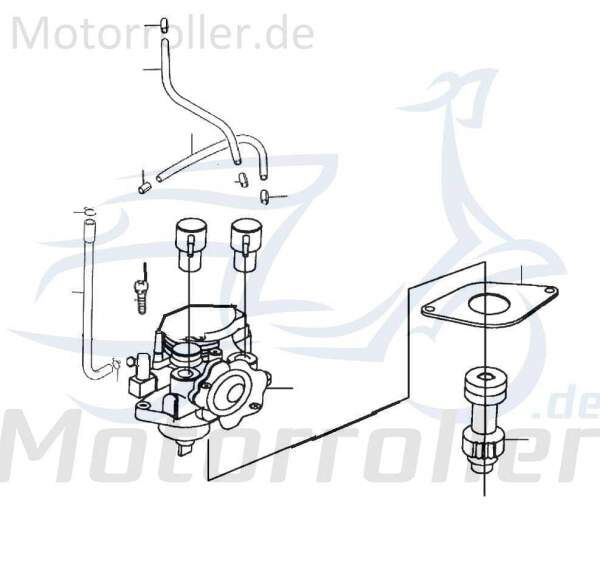 Rex RS250 Schraube Bundschraube Roller 50ccm 2Takt 87499 Motorroller.de Maschinenschraube Flanschschraube Flansch-Schraube Maschinen-Schraube Scooter