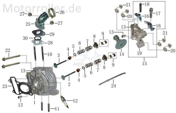 Steuerkettenschiene unten 4T Führungsschiene FIG E3-3