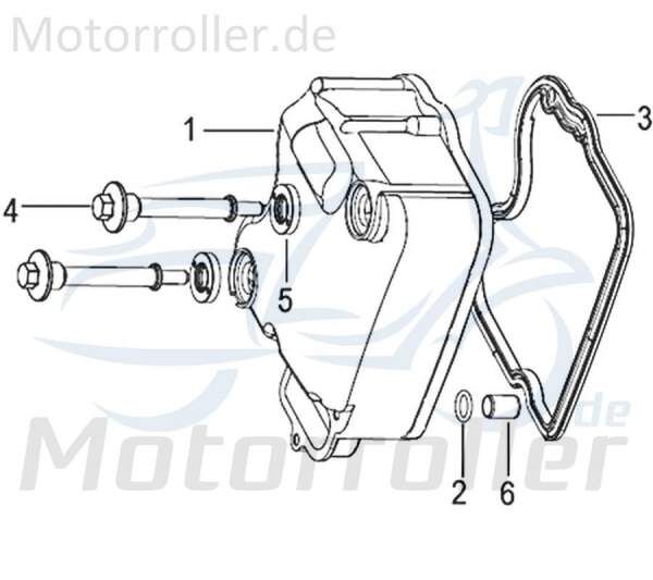 Kreidler Insignio 125 2.0 Ventilabdeckung 125ccm 4Takt 750129 Motorroller.de Ventildeckel Zylinderkopf Ventile Zylinderkopfdeckel 125ccm-4Takt Scooter