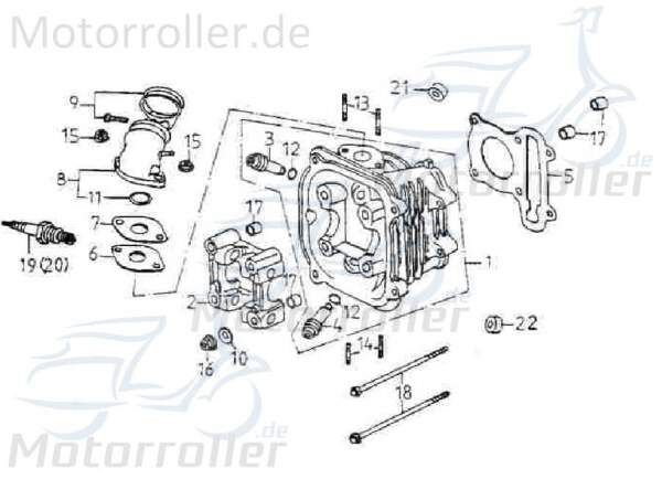 Adly Einlass-Ventilsitz GK 125 Buggy 125ccm 4Takt Motorroller.de 152QMI Ersatzteil Service Inpektion Direktimport