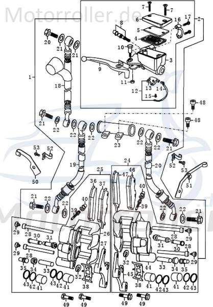 Kreidler STREET 125 DD Verbindungsrohr 125ccm 4Takt 91360 Motorroller.de Luftfilterrohr Luftfilterleitung 125ccm-4Takt Scooter Qingqi Ersatzteil