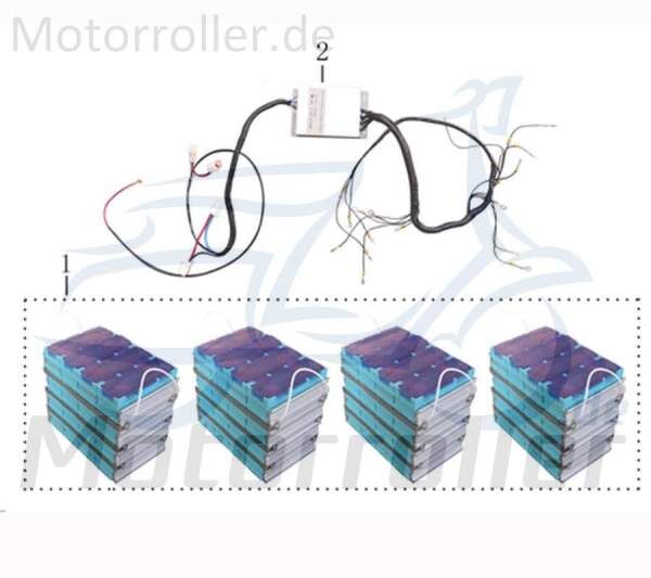 Jonway Galactica 2.0 Electro Batterie Akku elektro 711189 Motorroller.de GQ ab 2013 zu Batterie Satz 706973 48V 40Ah Starterbatterie Roller-Batterie