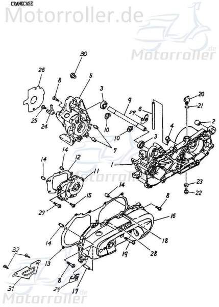 Aeon Minikolt 50 Schraube Innensechskant ATV 93903-04008-K Motorroller.de Innensechskantschraube Maschinenschraube Quad Adly