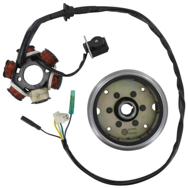 AEON Lichtmaschine Overland 180 Stator Quad ATV 180ccm 4Takt Motorroller.de Ankerplatte Anker-Platte Stromerzeuger Strom-Generator Licht-Maschine UTV