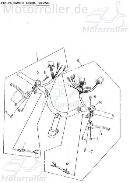 Adly Schraube 5x25mm Innensechskant-Schraube 50ccm 2Takt Motorroller.de Innensechskantschraube Maschinenschraube ATV