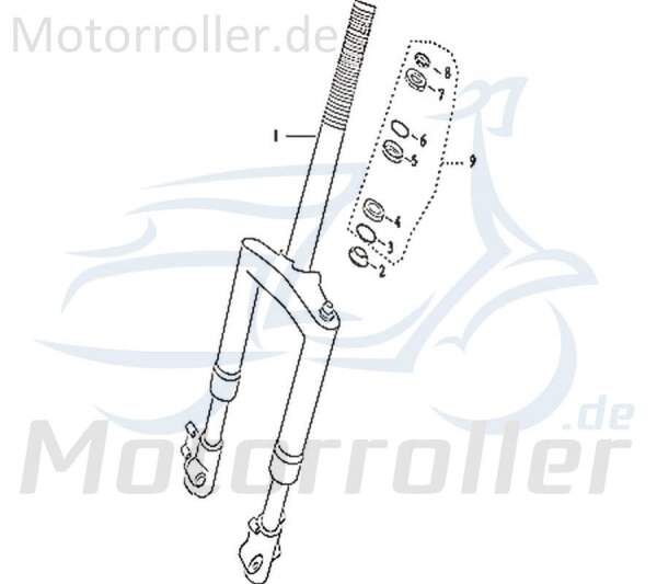 Lenkkopflager komplett 217-HDDMI-001-000 Motorroller.de