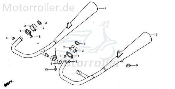 Chunlan Chopper Klemmhülse Motorrad 125ccm 4Takt 244FM.01-03 Motorroller.de Moped Ersatzteil Service Inpektion Direktimport