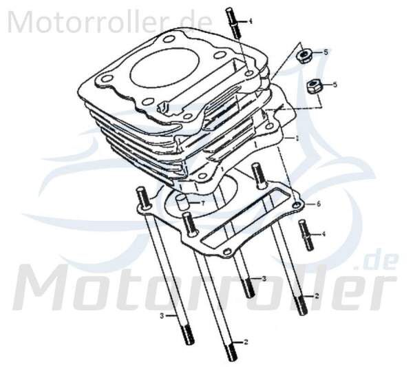 Kreidler DICE GS/SM 125i Pro Zylinder EFI EURO 4 781360 Motorradzylinder Supermoto Enduro