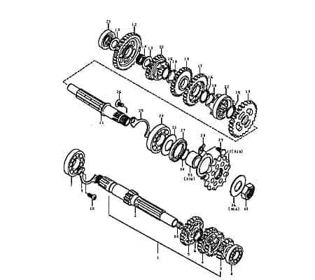 Halter für Lager Getriebe Motorrad 24741QK01000