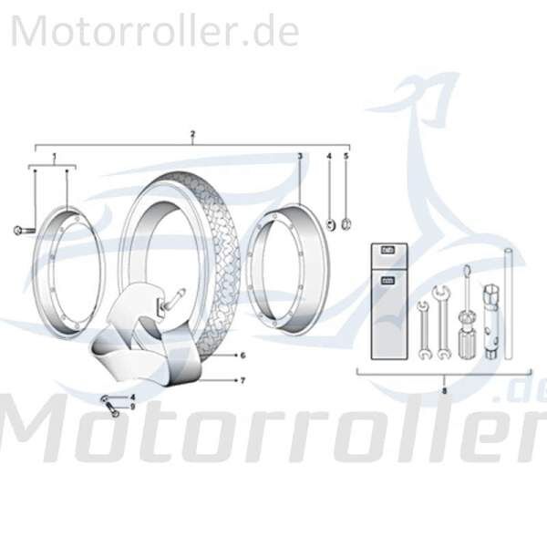 Kreidler STAR Deluxe 4S 125 Reifen 125ccm 4Takt R-04-10-2041 Motorroller.de Sport Rollerreifen Sommerreifen Sommer-Reifen Vorderreifen Hinterreifen