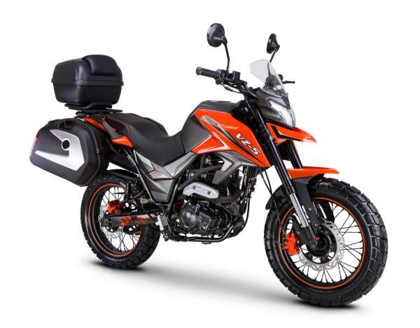 Motorrad Fighter 125 VZ5P-RZ orange Euro 5 92 km/h Schaltmoped Leichtkraftrad