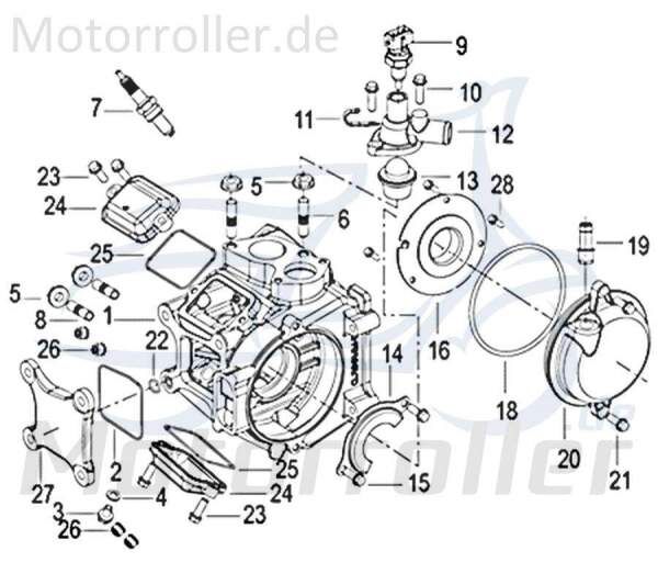 Thermofühler Kreidler Insignio 125 250 2.0 750111 Motorroller.de Thermostat Thermosensor Scooter Moped Ersatzteil Service Inpektion Direktimport