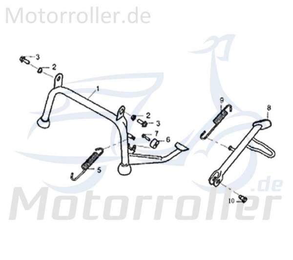 Bundschraube M10x25mm Jonway Galactica 2.0 RC 50 50ccm 706123 Motorroller.de Maschinenschraube Flanschschraube Flansch-Schraube Maschinen-Schraube