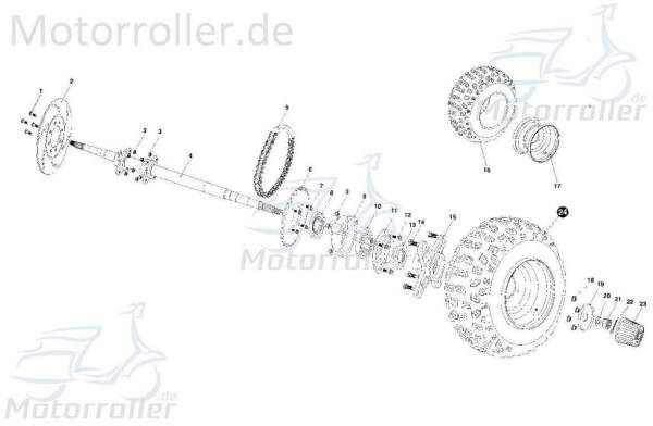 Tongjian Haltescheibe für Radnabenabdeckung 8.020.029