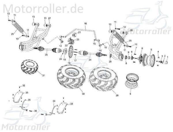 Bundschraube M12x15x50mm Tongjian Buggy 250ccm 4Takt Motorroller.de Maschinenschraube Flanschschraube Flansch-Schraube Maschinen-Schraube 250ccm-4Takt