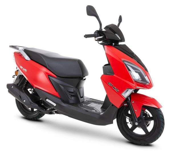 Motorroller Fighter 125 GP-RZ rot Euro 5 Scooter Leichtkraftrad 125ccm 4 Takt