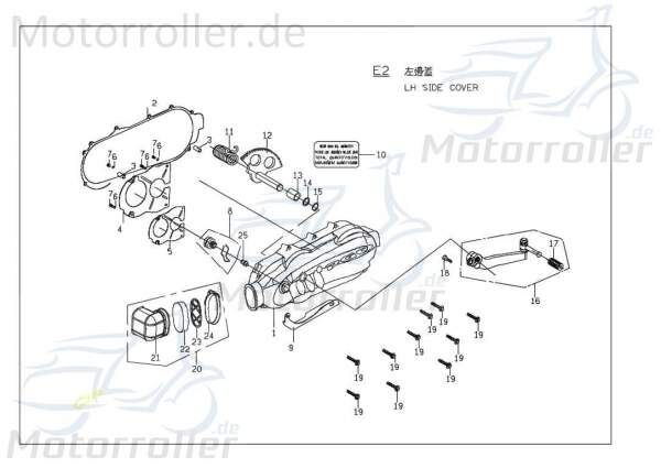 PGO Anlasserfixierbolzen X-RIDER 150 Quad ATV 150ccm 4Takt Motorroller.de 125ccm-4Takt Ligero RS 125 UTV Ersatzteil Service Inpektion Direktimport