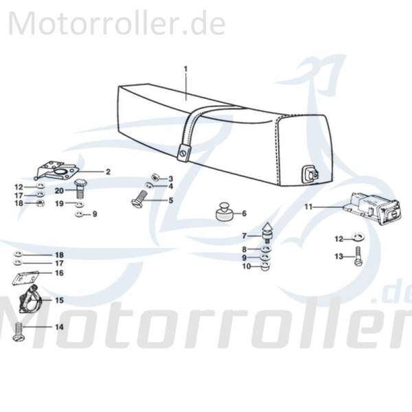 Schlossmechanik Sitz-Schlossmechanik 720191