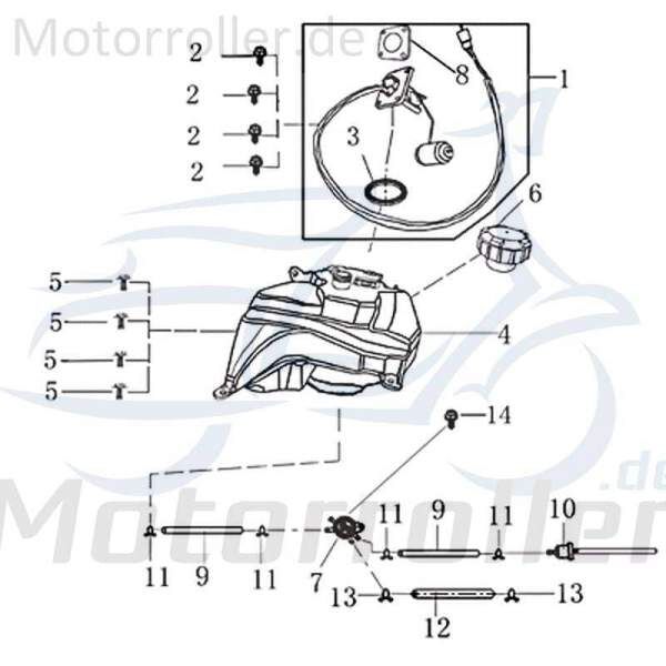 Kreidler Martinique 125 DD Benzinstandgeber 702613 Motorroller.de Tankanzeige Tankgeber Benzinstandfühler Tanksensor Tankschwimmer Original