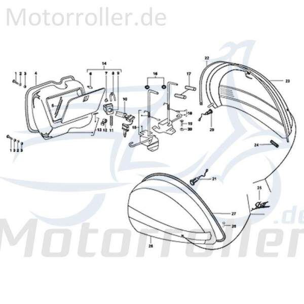 Kreidler STAR Deluxe 4S 125 Dekor Roller 125ccm 4Takt 720189 Motorroller.de Aufkleber Sticker Deko-Sticker Deko-Aufkleber 125ccm-4Takt Scooter LML