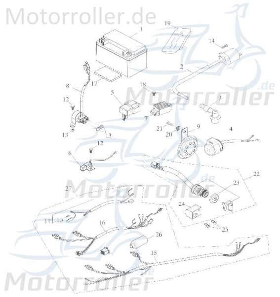 Adly Blinkerkabel GK 125 Blinker-Kabel Buggy 125ccm 4Takt Motorroller.de Blinker-Elektrokabel Blinker-Stromkabel Blinker-Elektroleitung 125ccm-4Takt