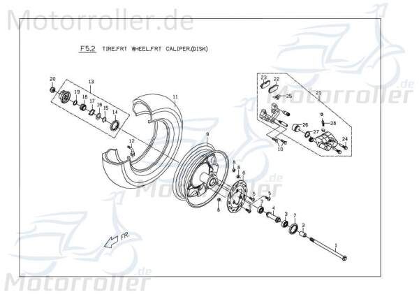 PGO Ventil Ligero 125 Valve Lufteinlass Roller 125ccm 4Takt Motorroller.de Luftventil PGO 125ccm-4Takt Scooter Ersatzteil Service Inpektion