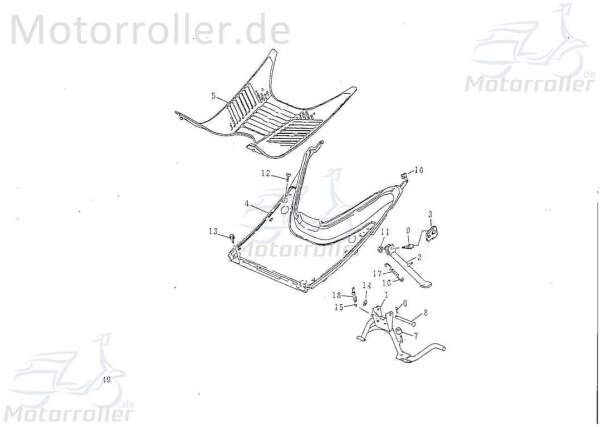 Sechskantschraube mit Unterlegscheibe M6x20mm Rex 79417 Motorroller.de Befestigung Halter Halterung Flachkopfschraube Sechskant-Schraube Scooter