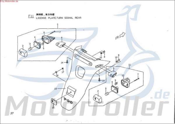 PGO Unterlegscheibe 5,5x12x1mm TR3 50 Mofa Distanzscheibe 92140500014 Motorroller.de Distanzhalter U-Scheibe Washer Beilagscheibe Ausgleichsscheibe