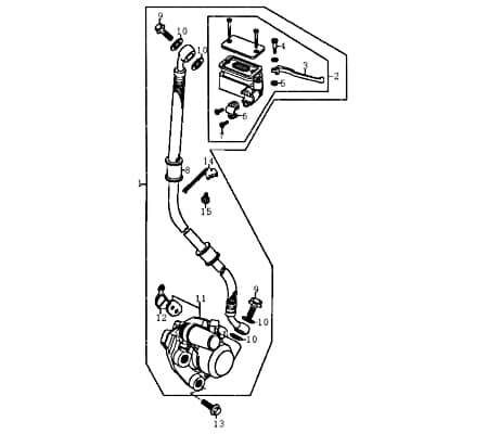 Bundschraube M4x10mm Rex RS450 Maschinenschraube 86562 Motorroller.de Flanschschraube Flansch-Schraube Maschinen-Schraube Bund-Schraube Scooter