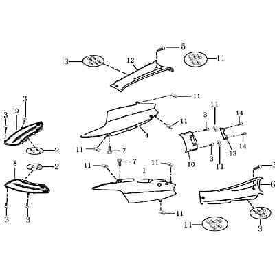 Verkleidungseinsatz links AGM-MOTORS 1010131-1