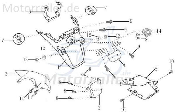 Adapterplatte Nummernschildbeleuchtung 1010863